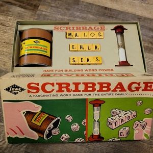 All Original 1963 Vintage Scribbage Game